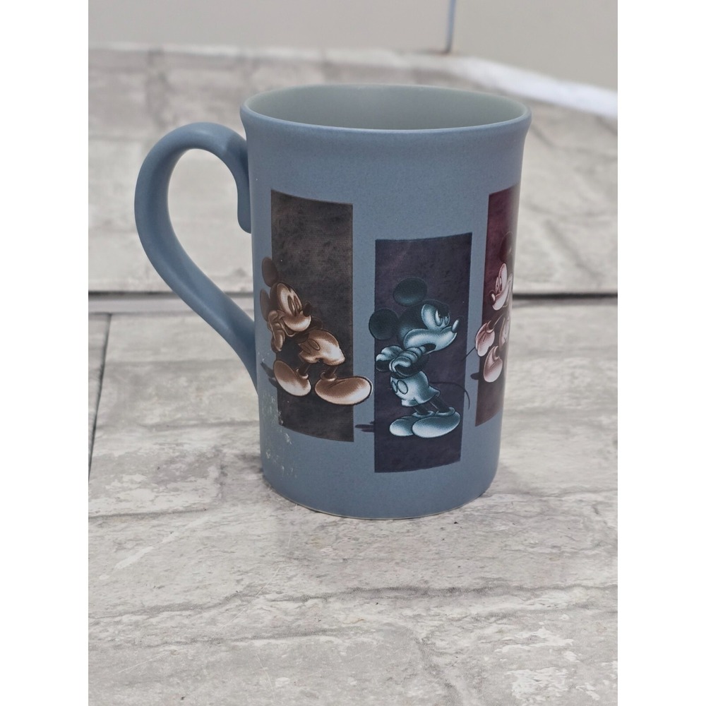 Walt Disney World Parks Mickey Mouse Emotions Blue Coffee Tea Mug Cup 12oz